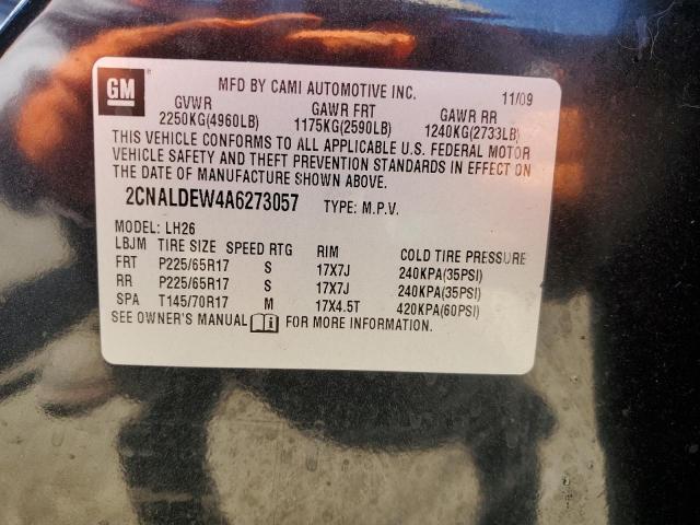 2CNALDEW4A6273057 2010 CHEVROLET EQUINOX