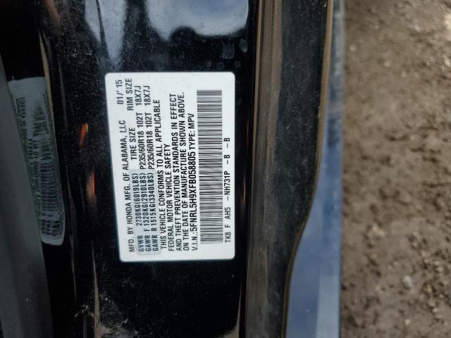 2015 HONDA ODYSSEY TO 5FNRL5H9XFB058805