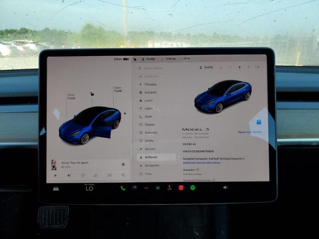 2022 TESLA MODEL 3 5YJ3E1EBXNF119908
