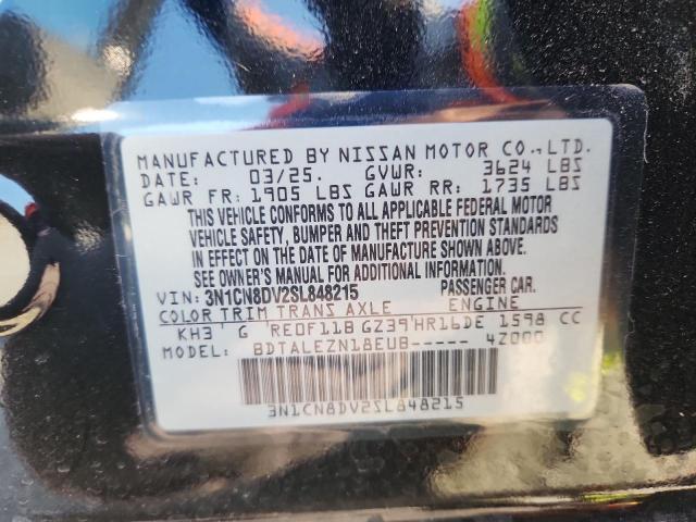 2025 NISSAN VERSA S 3N1CN8DV2SL848215