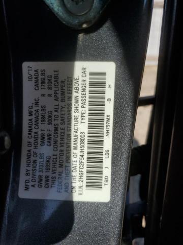 2018 HONDA CIVIC LX - 2HGFC2F54JH508003