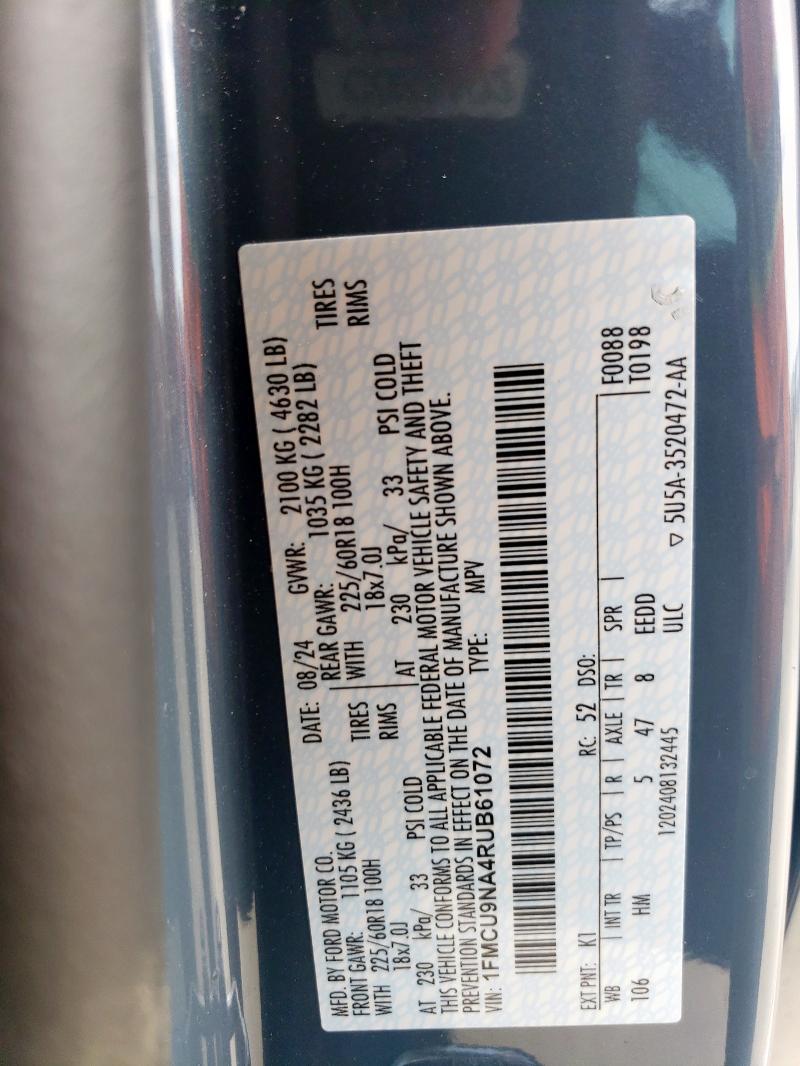 2024 FORD ESCAPE ST 1FMCU9NA4RUB61072