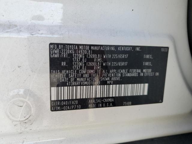 2021 TOYOTA RAV4 XLE - 4T3R6RFV9MU016499