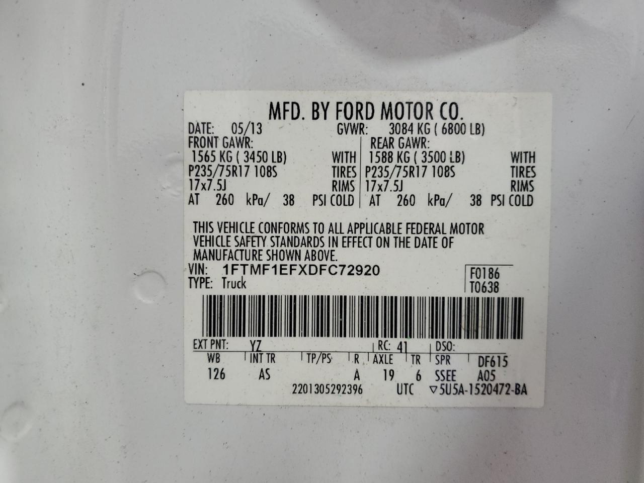 Ford F150 2013
