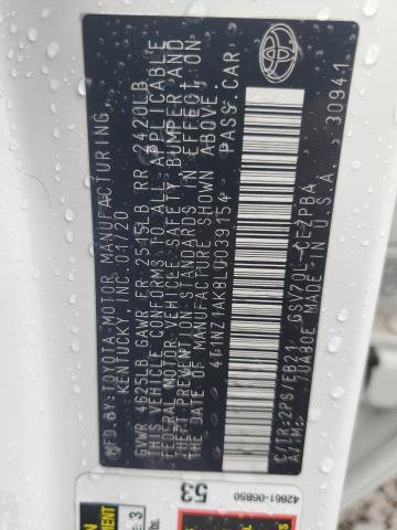 2020 TOYOTA CAMRY TRD 4T1NZ1AK8LU039154