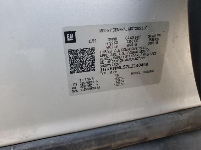 2020 GMC ACADIA SLT 1GKKNMLS7LZ140498