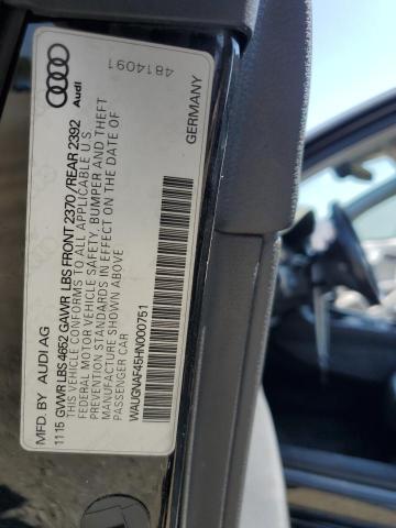 2017 AUDI A4 PREMIUM WAUGNAF45HN000751