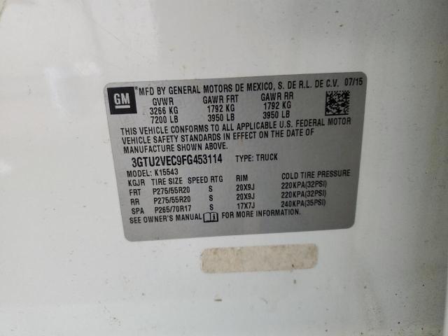 2015 GMC SIERRA K15 - 3GTU2VEC9FG453114