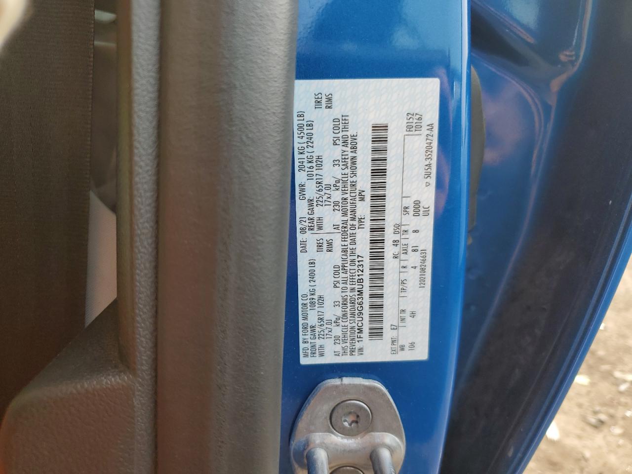 Ford Escape se 2021