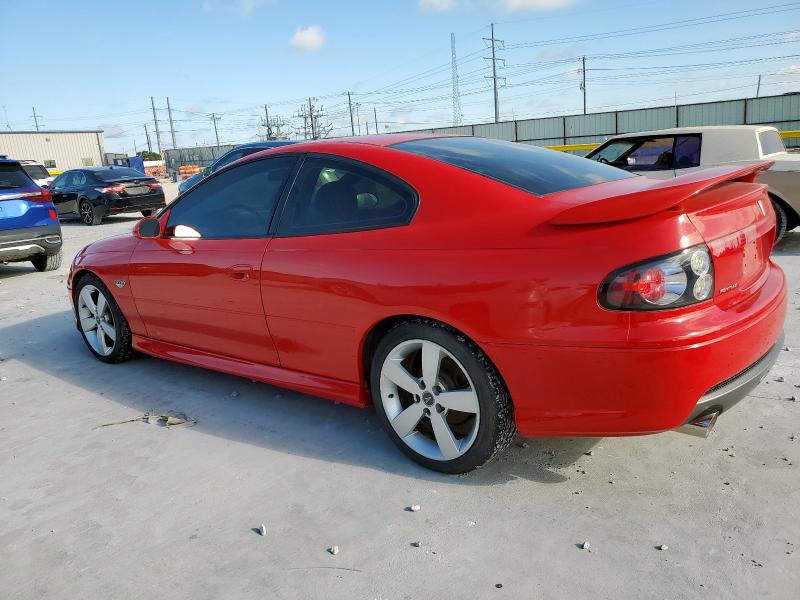 PONTIAC GTO 2006 red  gas 6G2VX12U16L554623 photo #3