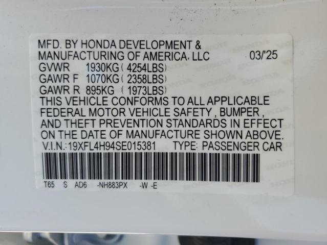 2025 HONDA CIVIC SPOR 19XFL4H94SE015381