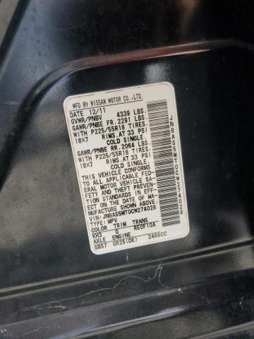2012 NISSAN ROGUE S - JN8AS5MT0CW274028