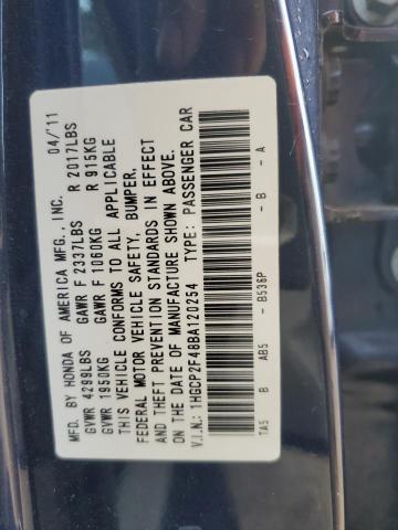 1hgcp2f48ba120254 - 2011 Honda accord lxp - #59797625