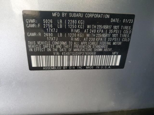 2023 SUBARU OUTBACK WI 4S4BTGUDXP3169968