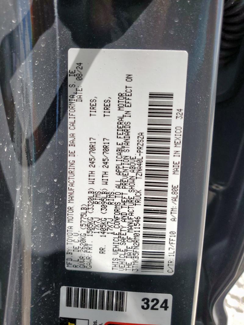 2024 TOYOTA TACOMA DOU - 3TMKB5FN2RM011546