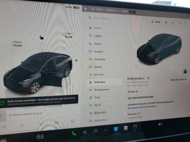 2023 TESLA MODEL Y 7SAYGDEE5PA023683