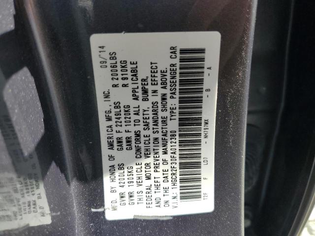 2015 HONDA ACCORD LX 1HGCR2F30FA012380