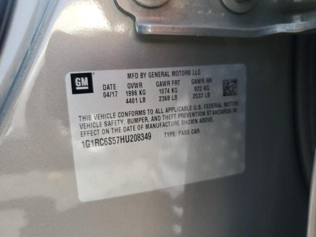 2017 CHEVROLET VOLT LT - 1G1RC6S57HU208349