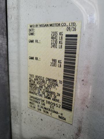 2017 NISSAN MAXIMA 3.5 - 1N4AA6AP1HC380952