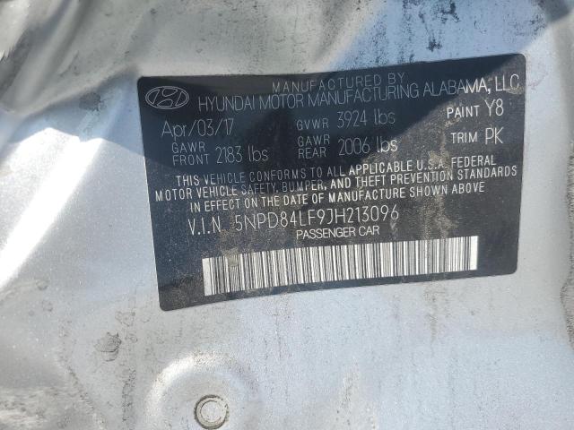 2018 HYUNDAI ELANTRA SE 5NPD84LF9JH213096