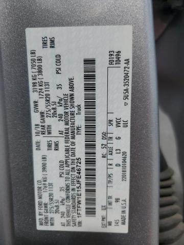 2018 FORD F150 SUPER - 1FTFW1E15JFE46725