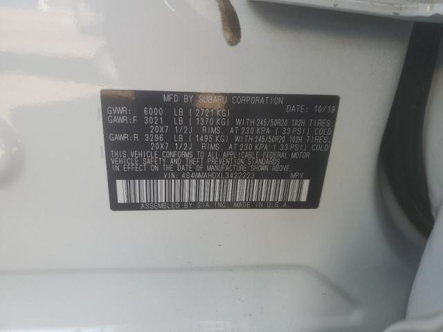 2020 SUBARU ASCENT PRE 4S4WMAHDXL3422223