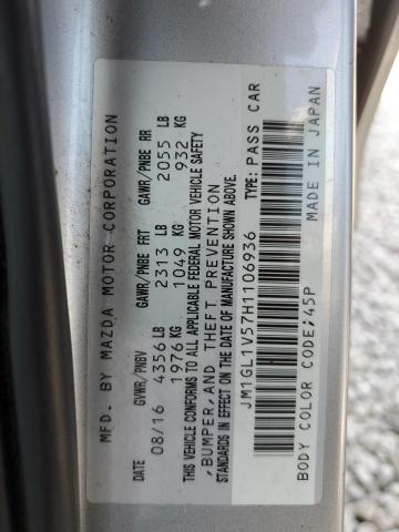 2017 MAZDA 6 TOURING - JM1GL1V57H1106936