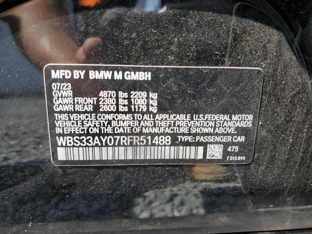 2024 BMW M3 COMPETI WBS33AY07RFR51488