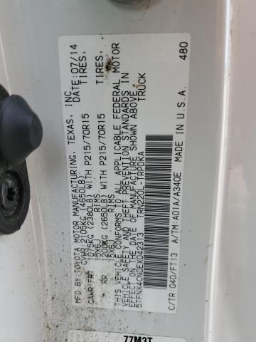 2014 TOYOTA TACOMA - 5TFNX4CN0EX042313