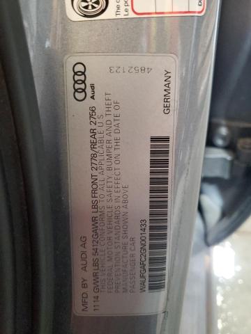 2016 AUDI A6 PREMIUM WAUFGAFC2GN001433