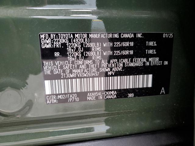 2025 TOYOTA RAV4 WOODL 2T3UWRFVXSW269497