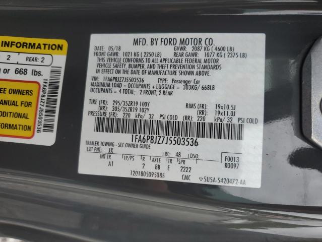 2018 FORD MUSTANG SH 1FA6P8JZ7J5503536