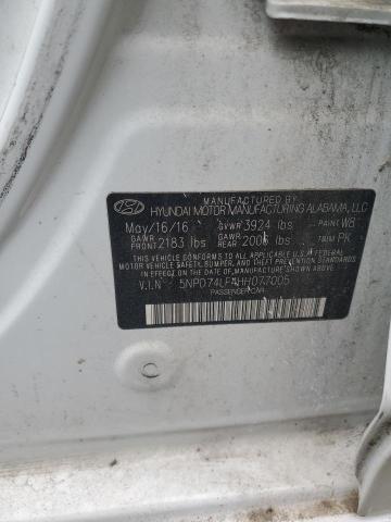 2017 HYUNDAI ELANTRA SE - 5NPD74LF4HH077005