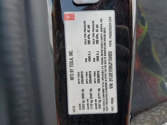 2018 TESLA MODEL 3 5YJ3E1EB6JF134920