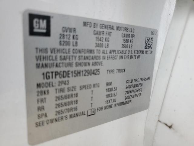2017 GMC CANYON SLT 1GTP6DE15H1290425