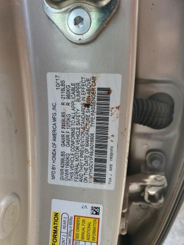 2018 HONDA ACCORD EXL 1HGCV1F69JA016906