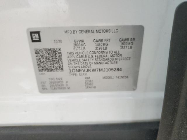 2021 CHEVROLET TRAVERSE R 1GNEVJKW7MJ105284