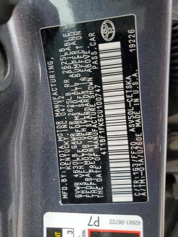 2012 TOYOTA CAMRY BASE - 4T1BF1FK6CU100747