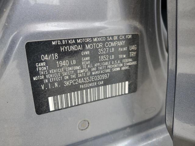 2018 HYUNDAI ACCENT 3KPC24A35JE030997