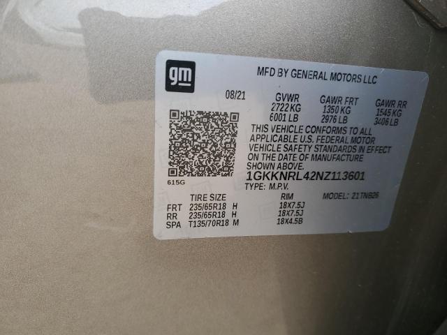 2022 GMC ACADIA SLE - 1GKKNRL42NZ113601