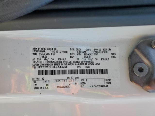 2020 FORD RANGER XL - 1FTER1FH6LLA14955