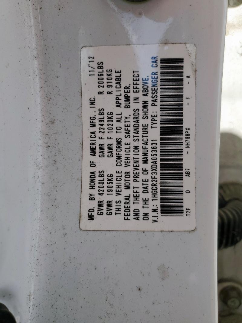 2013 HONDA ACCORD LX - 1HGCR2F3XDA053631