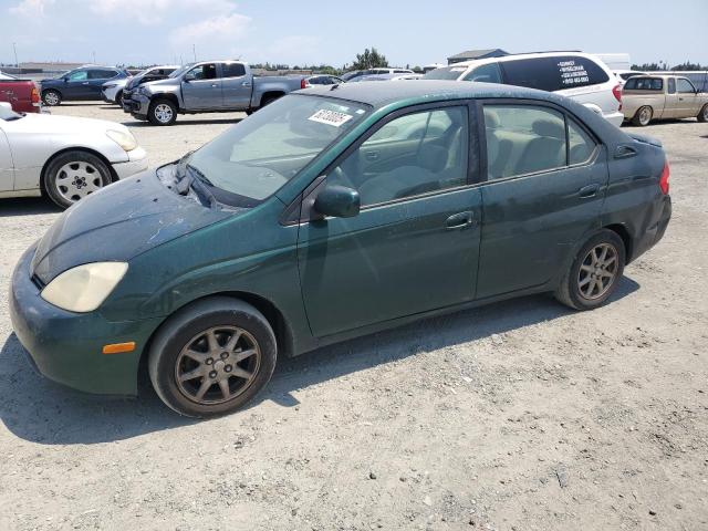 TOYOTA PRIUS 2001 green sedan 4d hybrid engine JT2BK12U010020249 photo #1