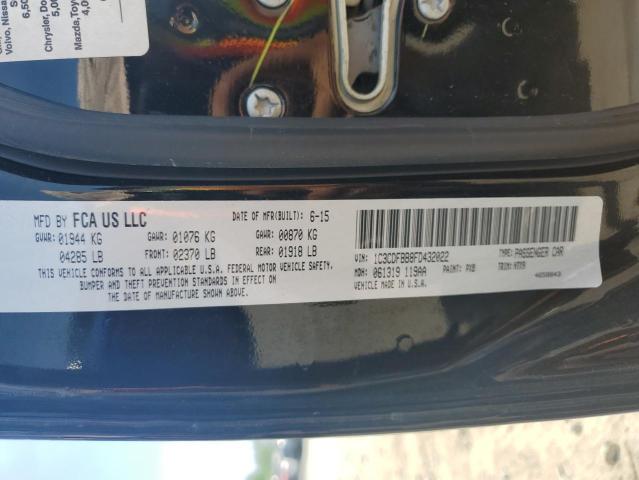 2015 DODGE DART SXT 1C3CDFBB8FD432022