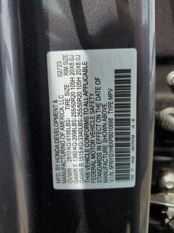 2023 HONDA PILOT ELIT - 5FNYG1H8XPB010688
