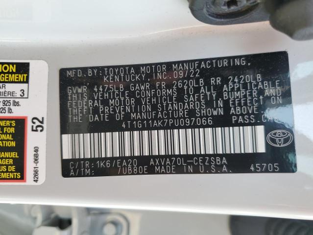 2023 TOYOTA CAMRY SE N 4T1G11AK7PU097066
