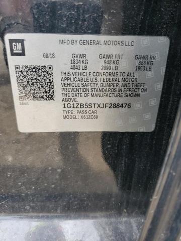 2018 CHEVROLET MALIBU LS 1G1ZB5STXJF288476