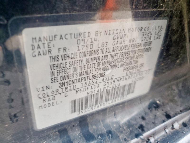2015 NISSAN VERSA S - 3N1CN7APXFL854303