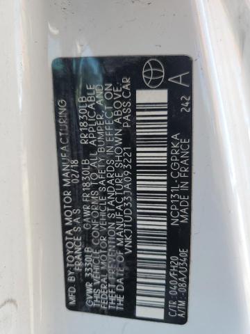 vnkjtud33ja093221 - 2018 Toyota yaris l - #63084995