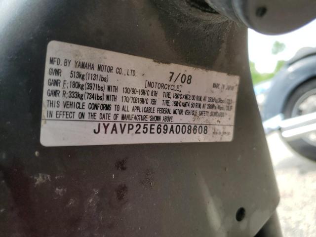 2009 YAMAHA XVS1300 CT - JYAVP25E69A008608